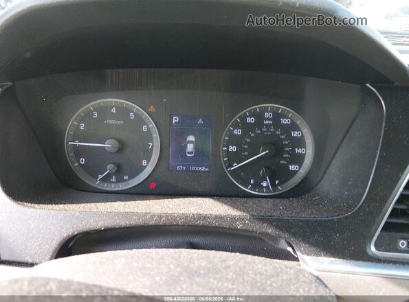 5NPE24AFXHH553361 2017 HYUNDAI SONATA Gray Вид задніх сидінь