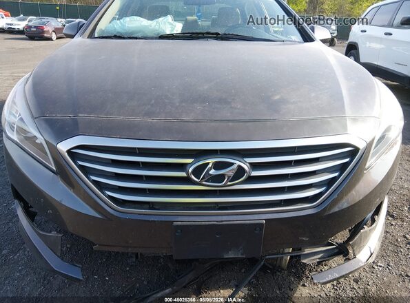 5NPE24AFXHH553361 2017 HYUNDAI SONATA Gray Вид спереду