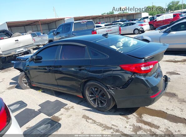 5NPE24AFXHH566093 2017 HYUNDAI SONATA Black Rear interior view