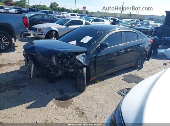 5NPE24AFXHH566093 2017 HYUNDAI SONATA Black Front left