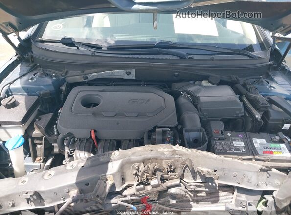 5NPE24AFXHH581807 2017 HYUNDAI SONATA Blue Rear view
