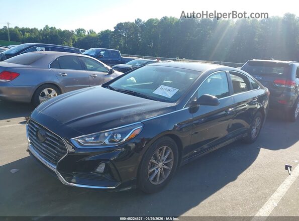 5NPE24AFXKH767127 2019 HYUNDAI SONATA Black Front left