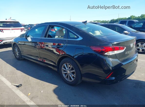 5NPE24AFXKH767127 2019 HYUNDAI SONATA Black Rear left