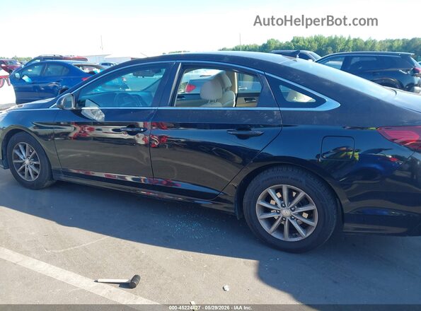 5NPE24AFXKH767127 2019 HYUNDAI SONATA Black Rear interior view