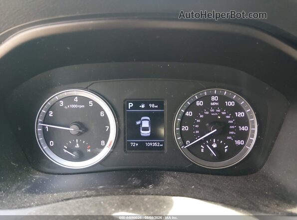 5NPE24AFXKH795915 2019 HYUNDAI SONATA Blue Vista de los asientos traseros