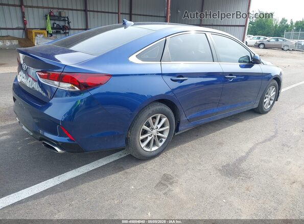 5NPE24AFXKH802832 2019 HYUNDAI SONATA Blue Trasero derecho