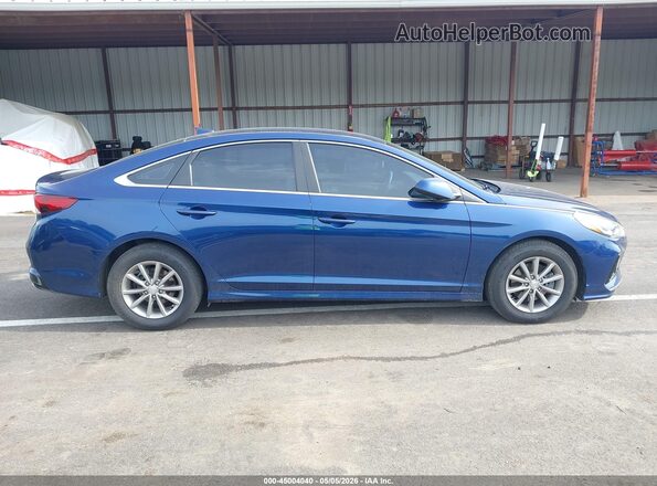 5NPE24AFXKH802832 2019 HYUNDAI SONATA Blue Vista interior trasera