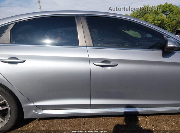 5NPE34AB2HH458951 2017 HYUNDAI SONATA Серый Вид задней части салона