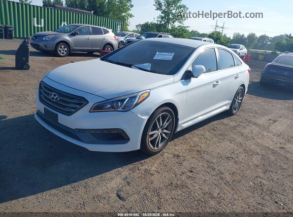 5NPE34AB2HH465575 2017 HYUNDAI SONATA White Vista tres cuartos delantera izquierda