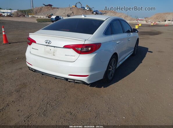 5NPE34AB2HH465575 2017 HYUNDAI SONATA White Trasero derecho