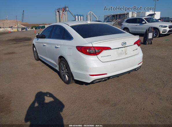 5NPE34AB2HH465575 2017 HYUNDAI SONATA White Trasero izquierdo