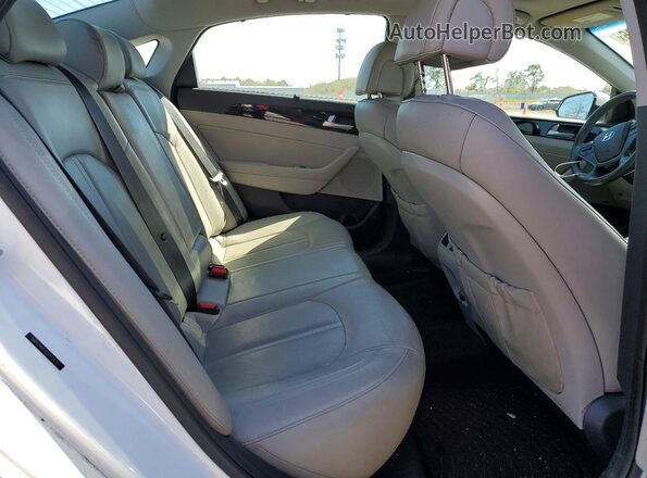5NPE34AF0GH313425 2016 HYUNDAI SONATA Белый Вид задних сидений