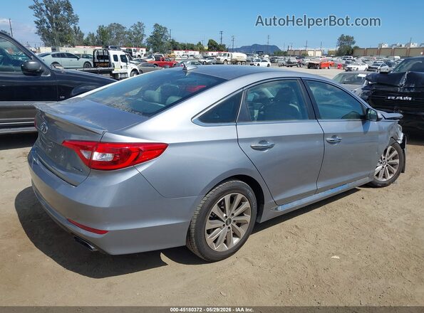 5NPE34AF0HH444467 2017 HYUNDAI SONATA Серебряный Задняя правая четверть