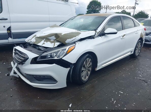 5NPE34AF0HH483026 2017 HYUNDAI SONATA White Передня ліва чверть