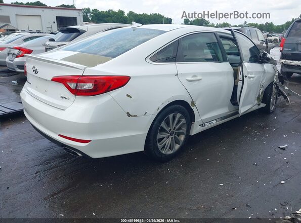 5NPE34AF0HH483026 2017 HYUNDAI SONATA White Задня права чверть