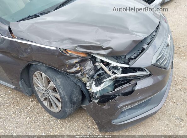 5NPE34AF0HH544598 2017 HYUNDAI SONATA Gray Widok z przodu