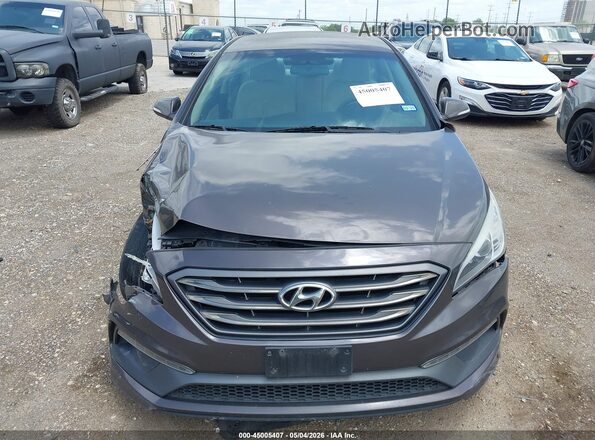 5NPE34AF0HH544598 2017 HYUNDAI SONATA Gray Widok zestawu wskaźników