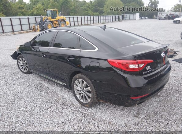5NPE34AF0HH547632 2017 HYUNDAI SONATA Black Rear left