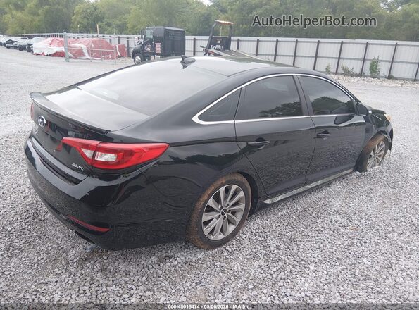 5NPE34AF0HH547632 2017 HYUNDAI SONATA Black Rear right