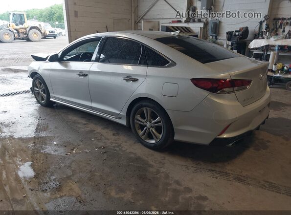 5NPE34AF0JH606491 2018 HYUNDAI SONATA Серебряный Задняя левая четверть