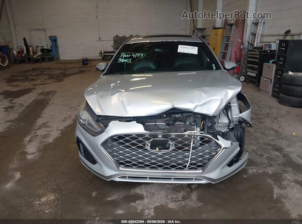 5NPE34AF0JH606491 2018 HYUNDAI SONATA Серебряный Вид щитка приборов