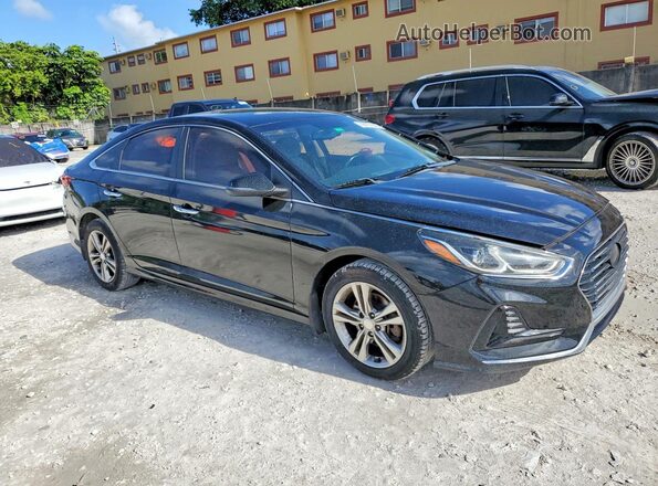 5NPE34AF0JH613862 2018 HYUNDAI SONATA Black 