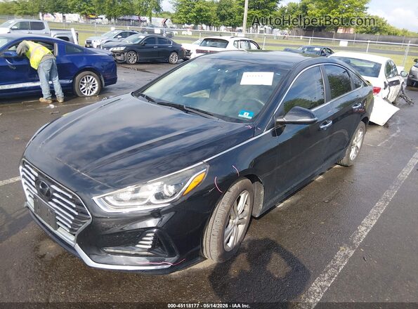 5NPE34AF0JH628149 2018 HYUNDAI SONATA Black 