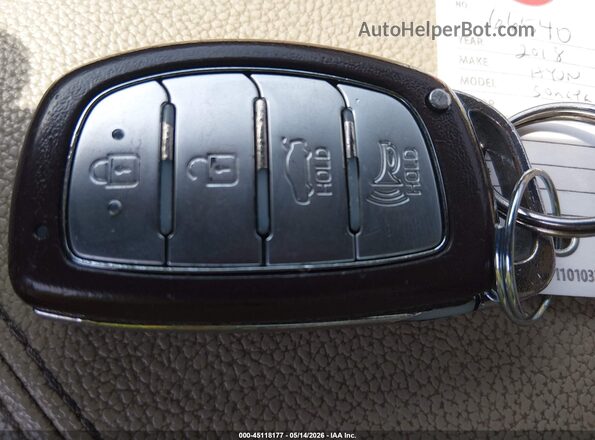 5NPE34AF0JH628149 2018 HYUNDAI SONATA Black 