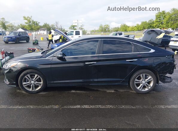 5NPE34AF0JH628149 2018 HYUNDAI SONATA Black 