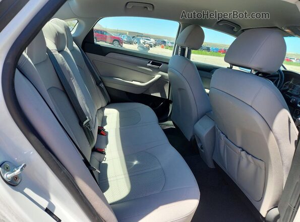 5NPE34AF0JH631150 2018 HYUNDAI SONATA Белый Вид задних сидений