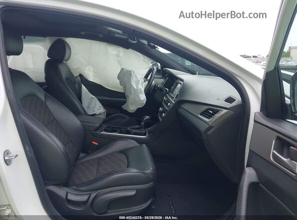 5NPE34AF0JH721060 2018 HYUNDAI SONATA White Սալոնի դիմացի տեսք