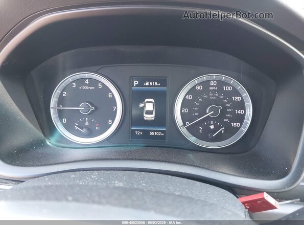 5NPE34AF0KH770454 2019 HYUNDAI SONATA Gray Rear seats view