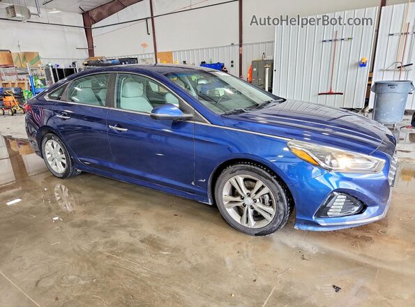 5NPE34AF0KH774293 2019 HYUNDAI SONATA Blue 