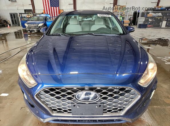 5NPE34AF0KH774293 2019 HYUNDAI SONATA Blue 