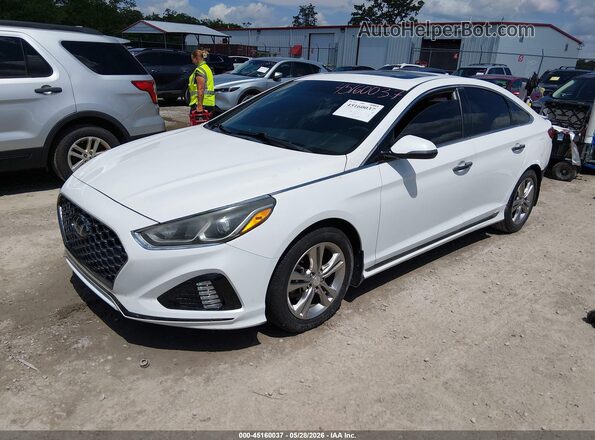 5NPE34AF0KH794673 2019 HYUNDAI SONATA White 
