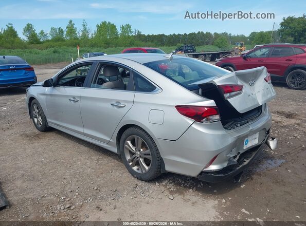 5NPE34AF0KH804568 2019 HYUNDAI SONATA Silver Հետևի ձախ