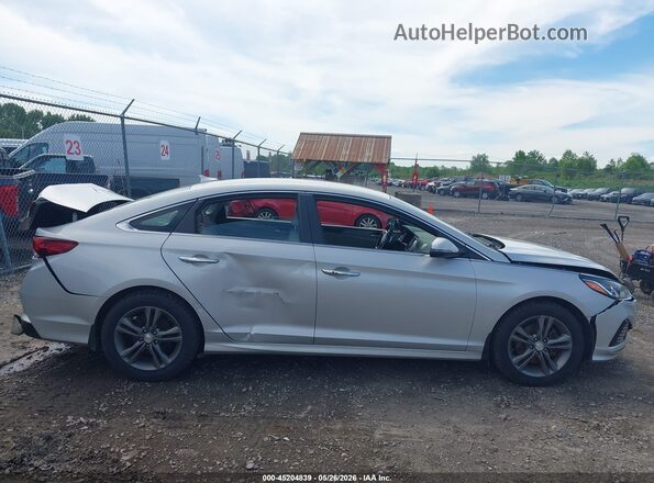 5NPE34AF0KH804568 2019 HYUNDAI SONATA Silver Սալոնի հետևի տեսք
