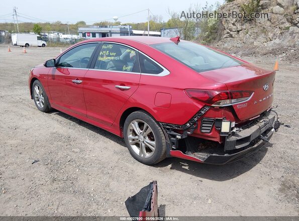5NPE34AF0KH812704 2019 HYUNDAI SONATA Красный Задняя левая четверть