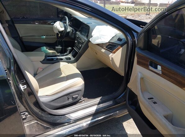 5NPE34AF1GH312879 2016 HYUNDAI SONATA Черный Вид салона спереди