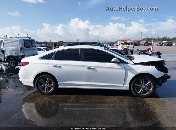 5NPE34AF1JH673245 2018 HYUNDAI SONATA White Widok wnętrza 360 stopni