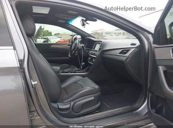 5NPE34AF1JH706843 2018 HYUNDAI SONATA Gray 