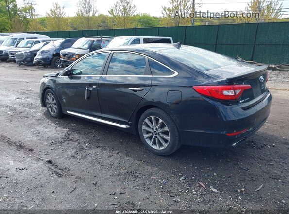 5NPE34AF2GH329464 2016 HYUNDAI SONATA Black უკანა მარცხენა