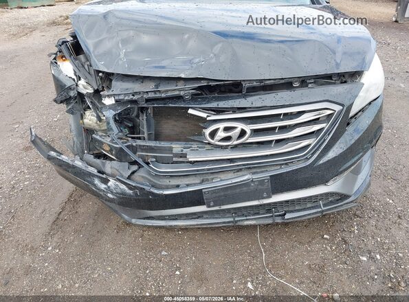 5NPE34AF2GH329464 2016 HYUNDAI SONATA Black წინა ხედი