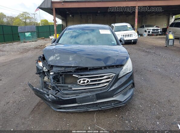 5NPE34AF2GH329464 2016 HYUNDAI SONATA Black ხელსაწყოთა პანელის ხედი