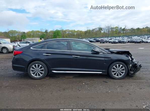 5NPE34AF2GH329464 2016 HYUNDAI SONATA Black უკანა სალონის ხედი