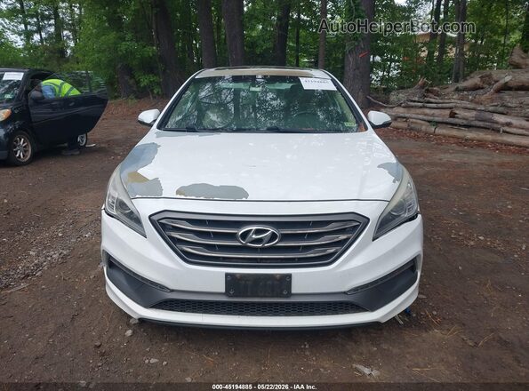 5NPE34AF2GH436109 2016 HYUNDAI SONATA White Вид щитка приладів