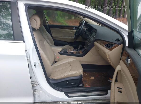 5NPE34AF2GH436109 2016 HYUNDAI SONATA White Вид салону спереду