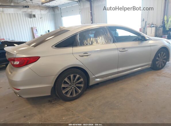 5NPE34AF2HH498952 2017 HYUNDAI SONATA Silver Հետևի աջ