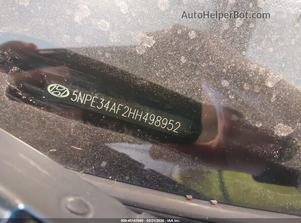 5NPE34AF2HH498952 2017 HYUNDAI SONATA Silver Շարժիչի բաժամունքի տեսք