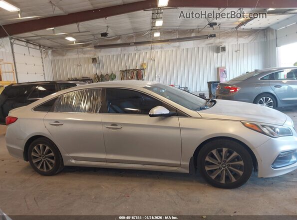 5NPE34AF2HH498952 2017 HYUNDAI SONATA Silver Սարքավորումների վահանակի տեսք